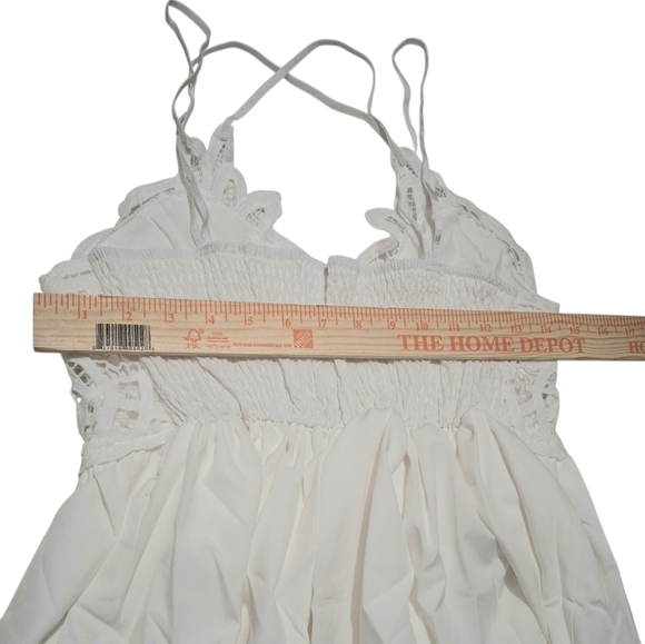 NIP Sz. XS Tag Says L White Lace Upper Body and Tiered/Layered Lower Body. - Picture 6 of 10